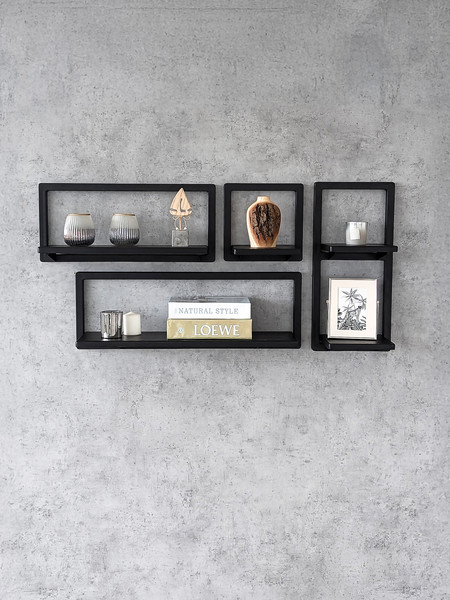 Изображение товара Полка Stal-Massiv Fly-BL (черный)