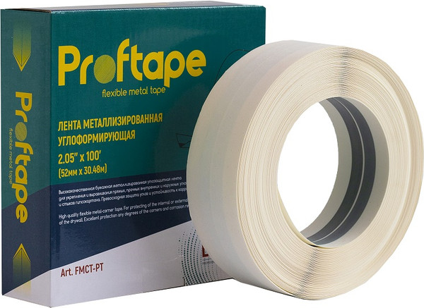 Изображение товара Бумажная лента Lucky Tape Corner металлизированная 52мм FMCT-PT (30.48м)