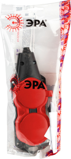 Изображение товара Колодка удлинителя ЭРА KX-2e-RED-IP44 / Б0068443
