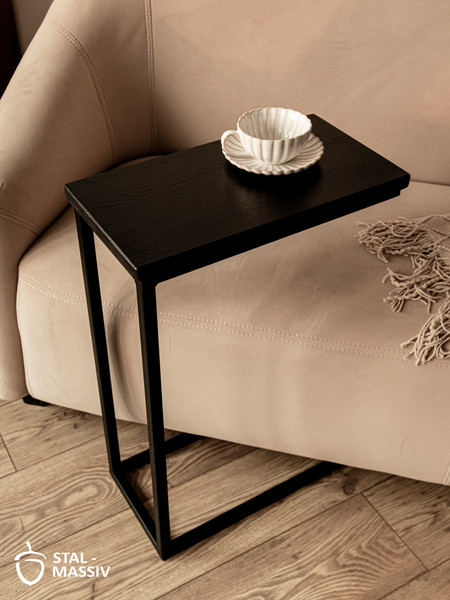 Изображение товара Приставной столик Stal-Massiv 1642-46 (черный/черный)