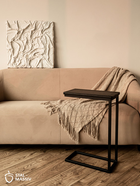 Изображение товара Приставной столик Stal-Massiv 1642-46 (черный/черный)