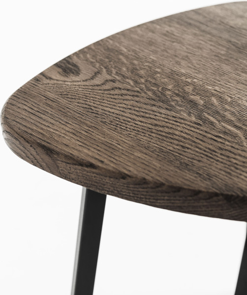 Изображение товара Табурет Stal-Massiv Delta-45 (дуб мореный/черный)