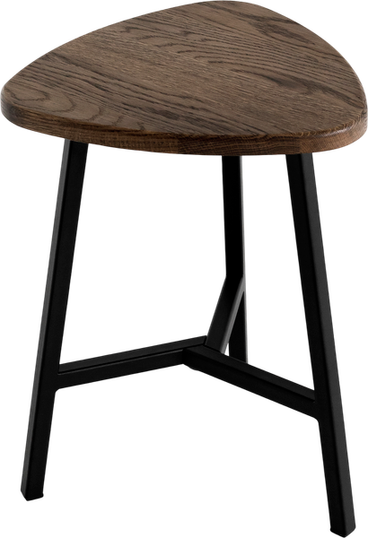 Изображение товара Табурет Stal-Massiv Delta-45 (дуб мореный/черный)