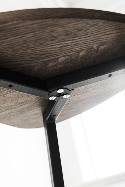 Изображение товара Табурет Stal-Massiv Delta-45 (дуб мореный/черный)