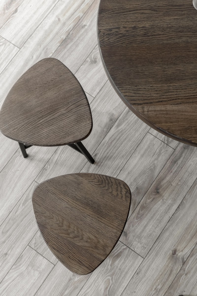 Изображение товара Табурет Stal-Massiv Delta-45 (дуб мореный/черный)