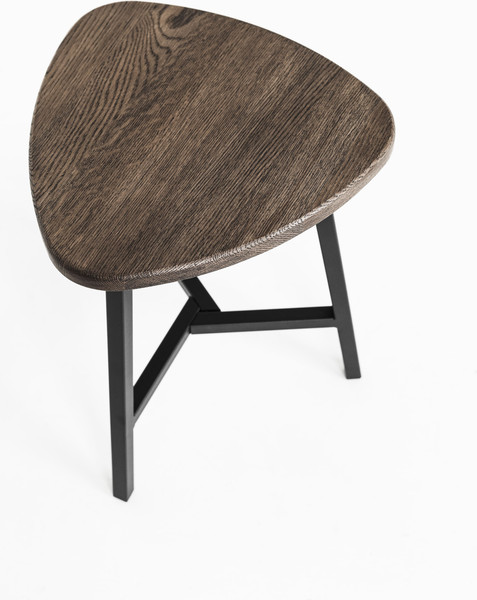 Изображение товара Табурет Stal-Massiv Delta-45 (дуб мореный/черный)