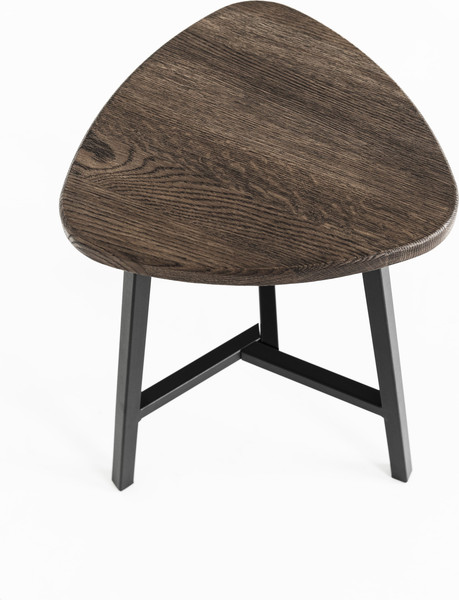 Изображение товара Табурет Stal-Massiv Delta-45 (дуб мореный/черный)