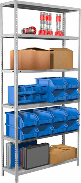 Изображение товара Стеллаж металлический Brabix Ms 220/60-6 / 291376