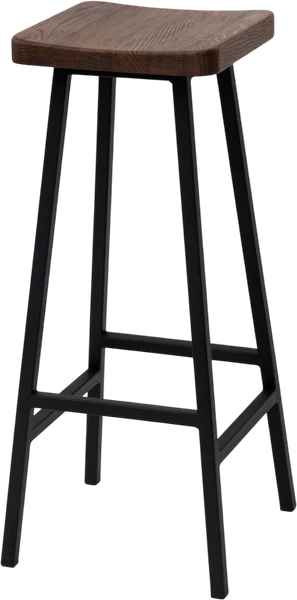 Изображение товара Табурет барный Stal-Massiv HALLS-М78 (дуб мореный/черный)