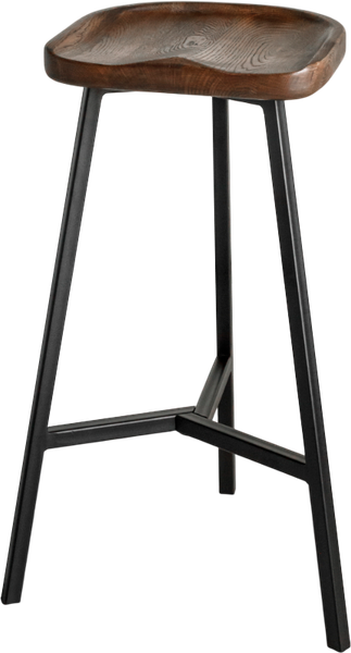 Изображение товара Табурет барный Stal-Massiv PopART-65 (дуб мореный/черный)