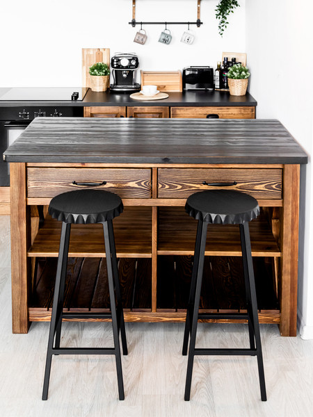 Изображение товара Табурет барный Stal-Massiv Smbeer-65 (черный/черный)