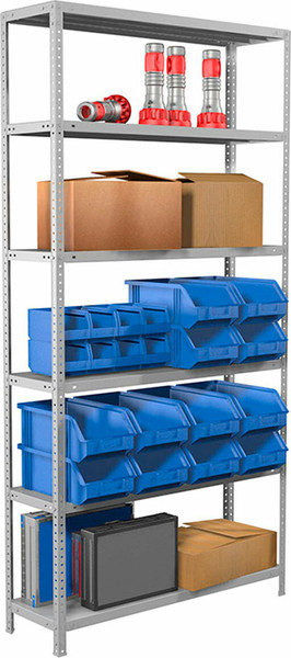 Изображение товара Стеллаж металлический Brabix Ms 220/50-6 / 291375