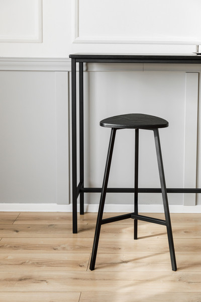 Изображение товара Табурет барный Stal-Massiv Delta-63 (черный/черный)