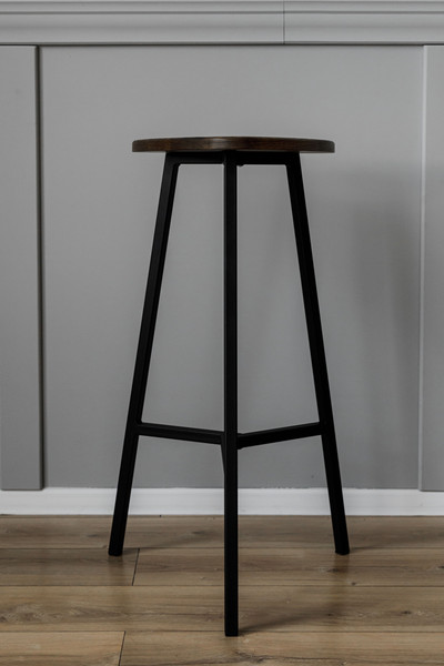 Изображение товара Табурет барный Stal-Massiv Delta-63 (черный/черный)