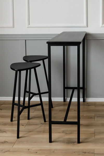 Изображение товара Табурет барный Stal-Massiv Delta-63 (черный/черный)