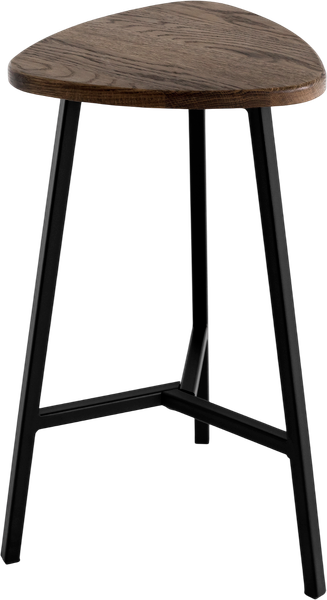 Изображение товара Табурет барный Stal-Massiv Delta-63 (дуб мореный/черный)
