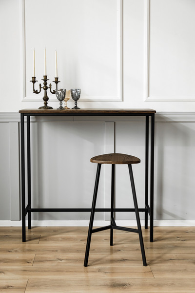 Изображение товара Табурет барный Stal-Massiv Delta-63 (дуб мореный/черный)