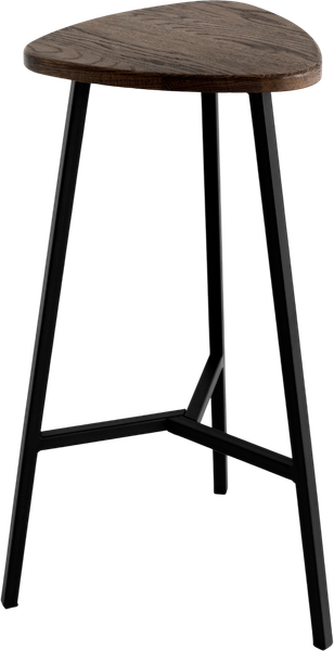 Изображение товара Табурет барный Stal-Massiv Delta-76 (мореный/черный)