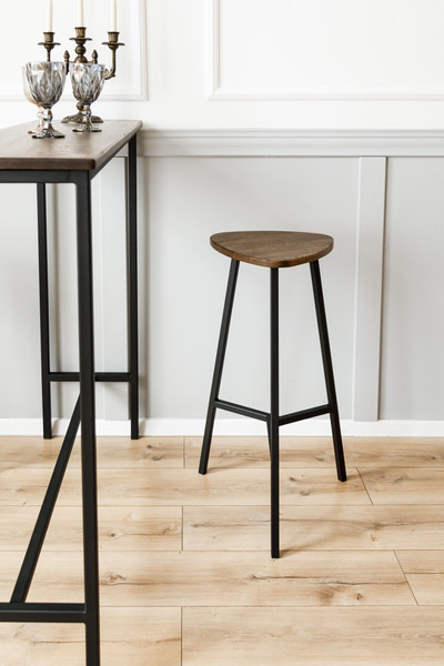 Изображение товара Табурет барный Stal-Massiv Delta-76 (мореный/черный)