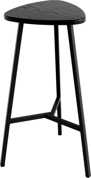 Изображение товара Табурет барный Stal-Massiv Delta-76 (черный/черный)