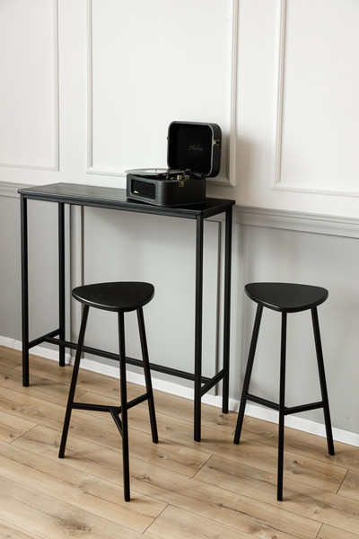 Изображение товара Табурет барный Stal-Massiv Delta-76 (черный/черный)