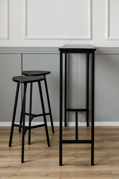 Изображение товара Табурет барный Stal-Massiv Delta-76 (черный/черный)