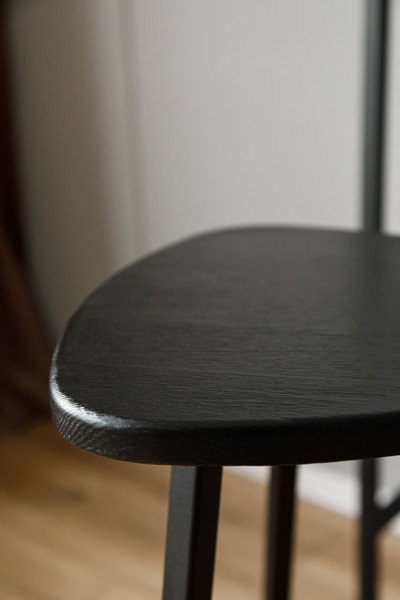 Изображение товара Табурет барный Stal-Massiv Delta-76 (черный/черный)