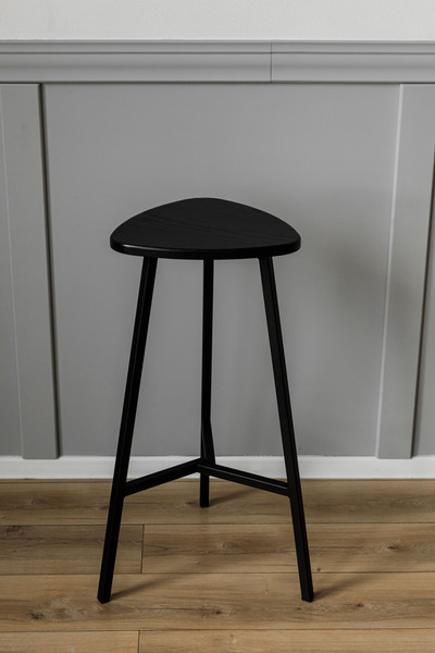 Изображение товара Табурет барный Stal-Massiv Delta-76 (черный/черный)