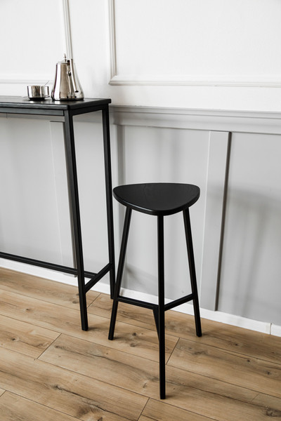 Изображение товара Табурет барный Stal-Massiv Delta-76 (черный/черный)