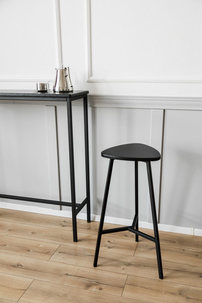 Изображение товара Табурет барный Stal-Massiv Delta-76 (черный/черный)