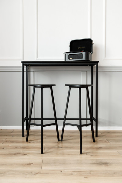 Изображение товара Табурет барный Stal-Massiv Delta-76 (черный/черный)