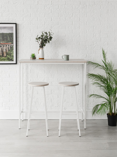 Изображение товара Барный стол Stal-Massiv LT-108 (дуб беленый/белый)