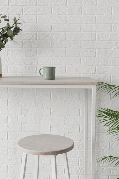 Изображение товара Барный стол Stal-Massiv LT-95 (дуб беленый/белый)