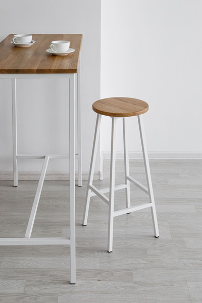 Изображение товара Барный стол Stal-Massiv LT-95 (дуб натуральный/белый)