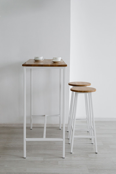 Изображение товара Барный стол Stal-Massiv LT-95 (дуб натуральный/белый)