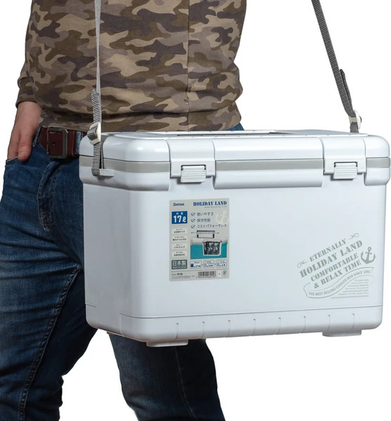 Изображение товара Термоконтейнер Shinwa Holiday Land Cooler / HLC-17H-W (белый)