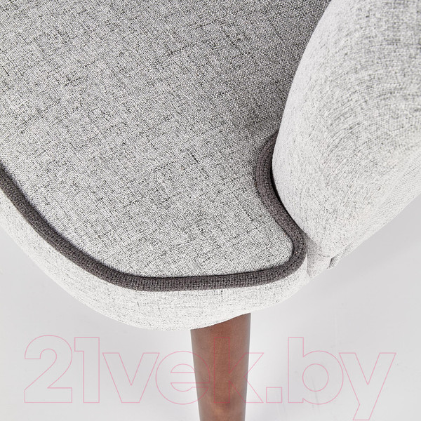 Изображение товара Кресло мягкое Halmar Bishop (светло-серый/орех)