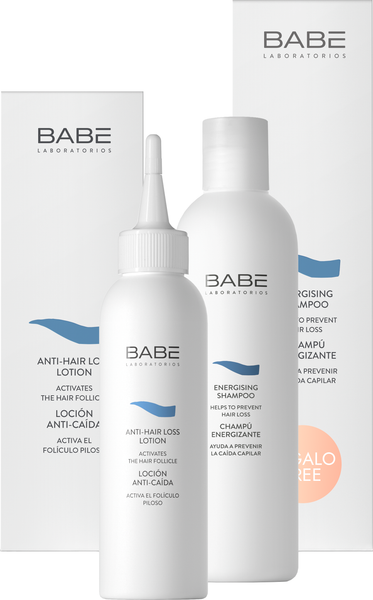 Изображение товара Набор косметики для волос Laboratorios Babe От выпадения волос лосьон 125мл+шампунь 250мл