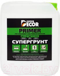 Изображение товара Грунтовка Super Decor Супергрунт 70 + Антисепт / ВД-АК-006 (5кг)