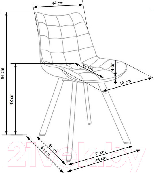 Изображение товара Стул Halmar K332 (зеленый/черный)