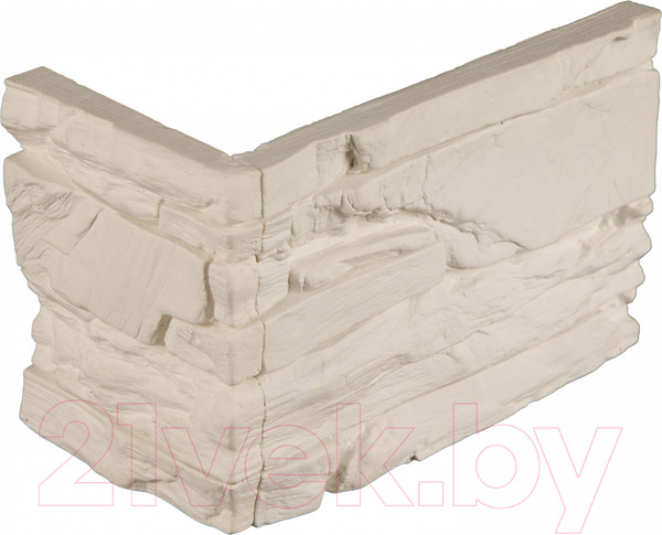 Изображение товара Декоративный камень гипсовый Air Stone Мадрид угловой элемент А07.У (белый)