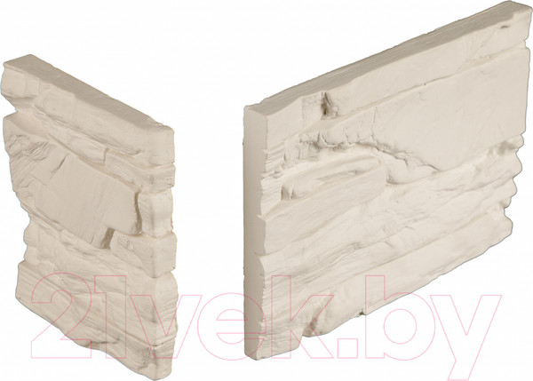 Изображение товара Декоративный камень гипсовый Air Stone Мадрид угловой элемент А07.У (белый)