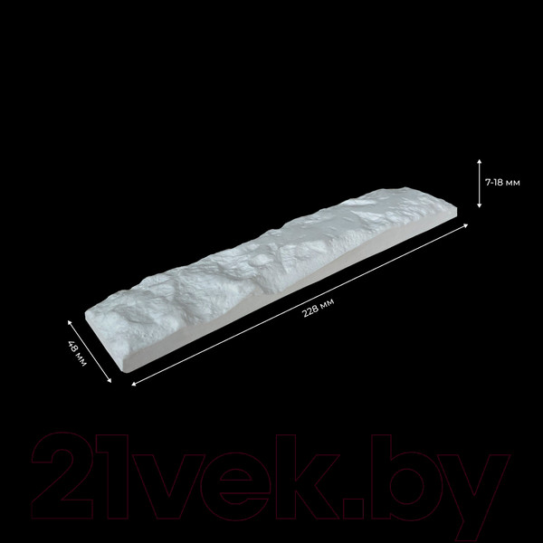 Изображение товара Декоративный камень гипсовый Air Stone Милан А10 (белый)