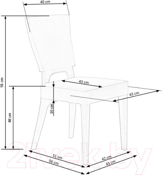 Изображение товара Стул Halmar Wenanty (морской/дуб медовый)