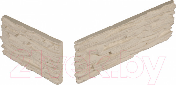 Изображение товара Декоративный камень бетонный Petra Сахара угловой элемент 04П0.У (белый)