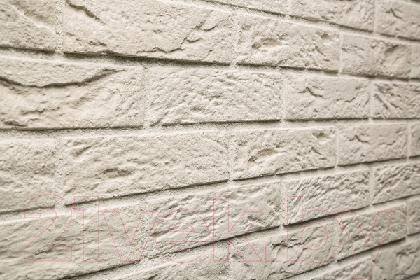 Изображение товара Декоративный камень бетонный Petra Туринский кирпич 12П0 (белый)