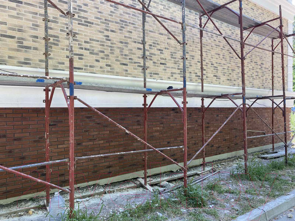 Изображение товара Декоративный камень бетонный Petra Туринский кирпич 12П3 (слоновая кость/серый)