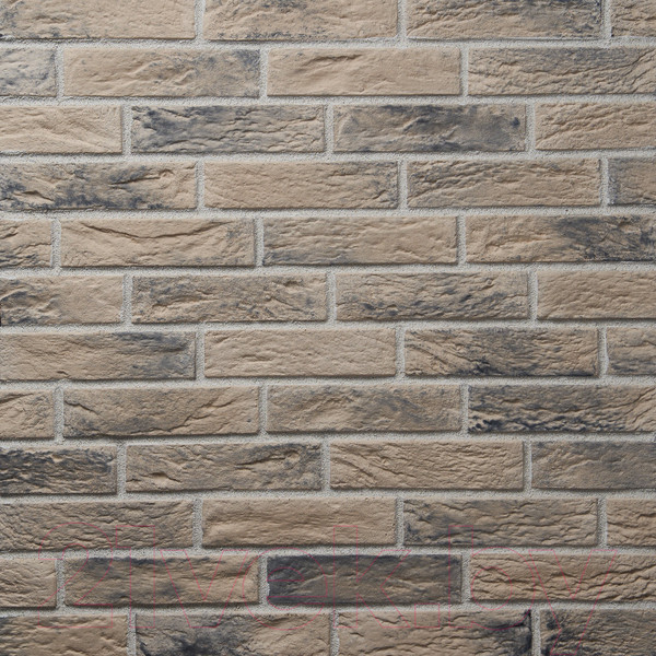 Изображение товара Декоративный камень бетонный Petra Туринский кирпич 12П3 (слоновая кость/серый)