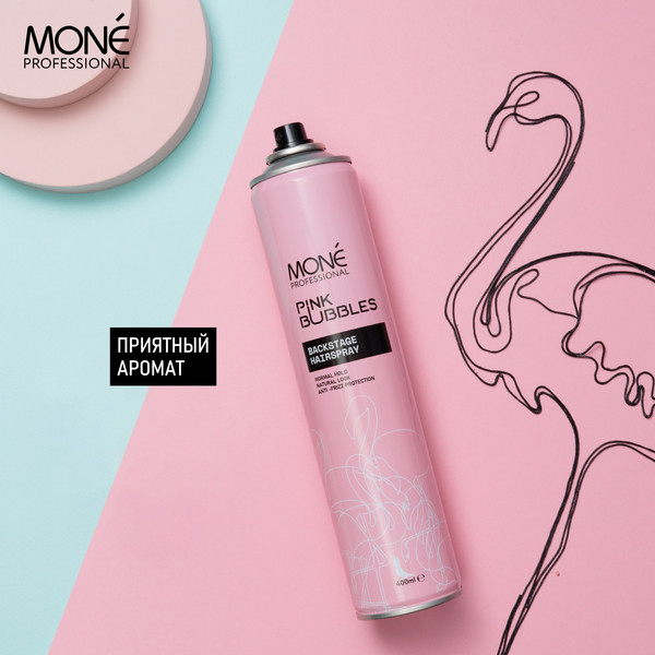 Изображение товара Лак для укладки волос Mone Professional для объема средней фиксации (400мл)