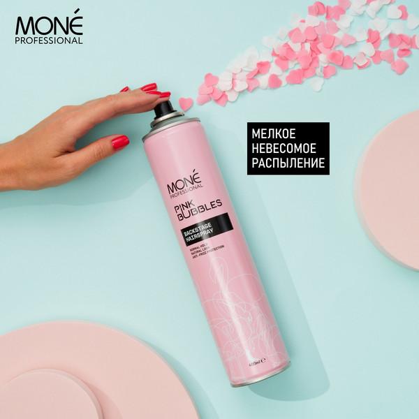 Изображение товара Лак для укладки волос Mone Professional для объема средней фиксации (400мл)